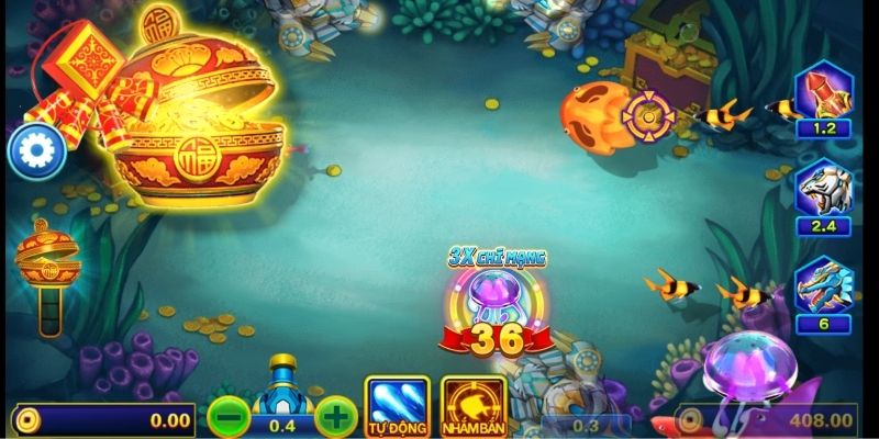 Phân chia thành nhiều cấp độ tạo nên sự thoải mái khi săn cá